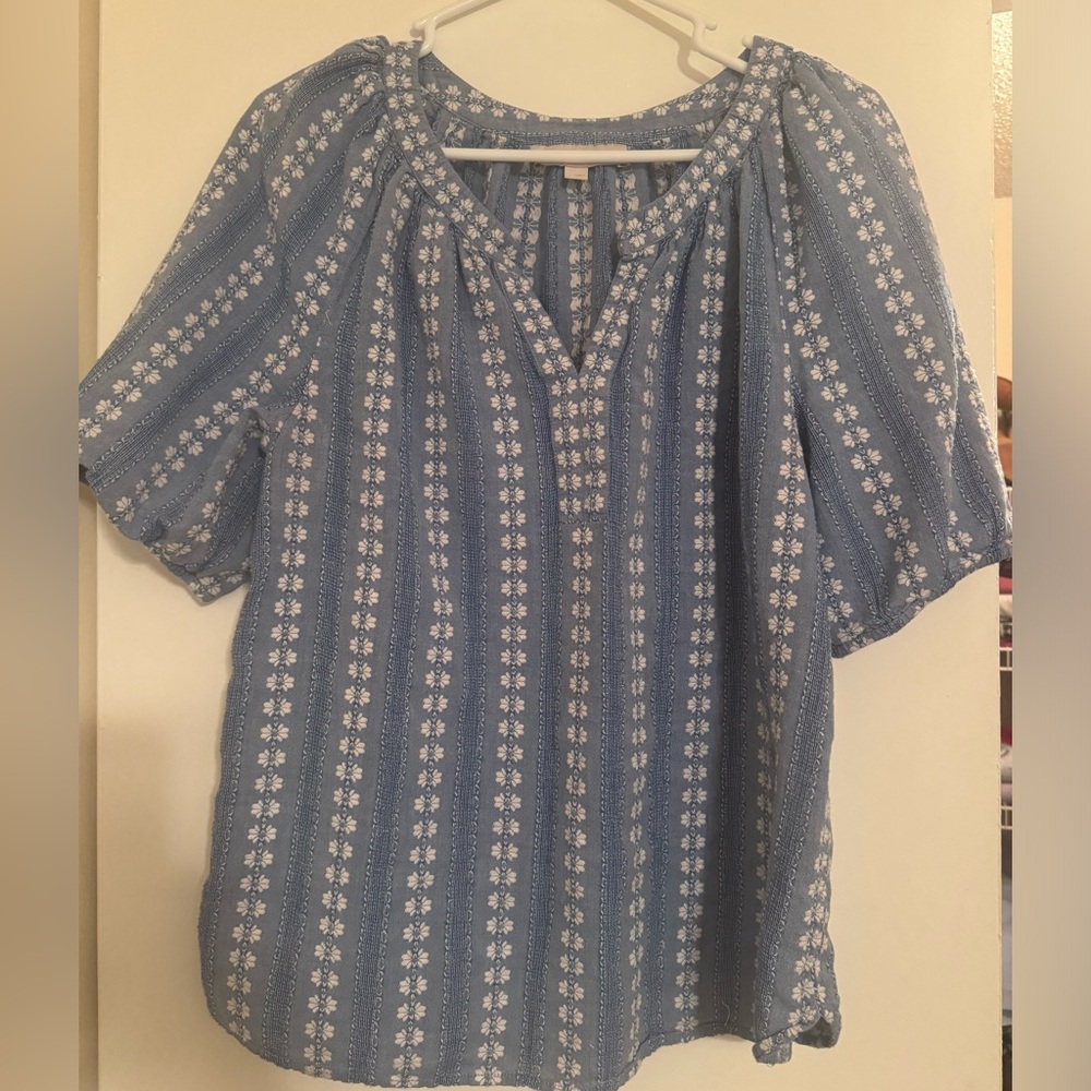 Embroidered Loft Top